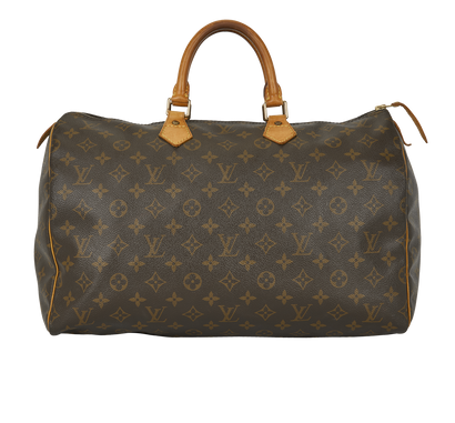 Speedy 40, &pound;895, Handbags, Brown, Canvas, Front view